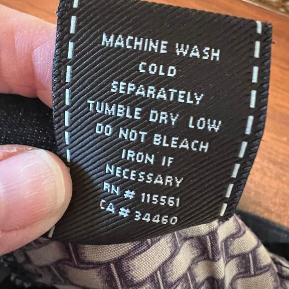 7 For All Mankind Dojo Crop Denim Jeans Capri Wide Leg Dark Wash Size 26* Retro - Picture 7 of 12